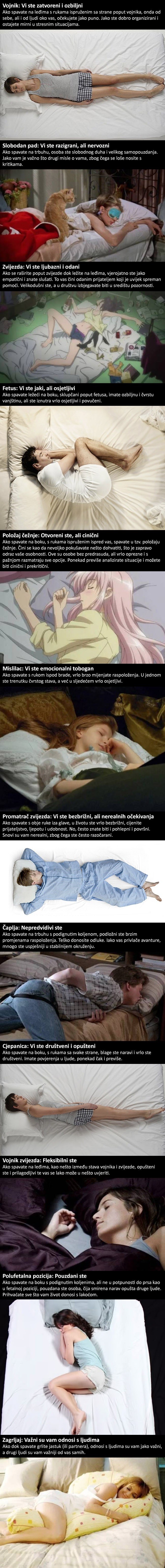 Položaj u kojem spavate može otkriti puno toga o vašoj osobnosti