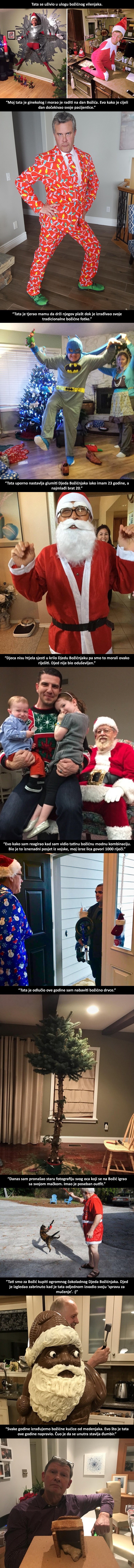 10 tata sa smislom za humor koji su odlučili na svoj način "začiniti" božićne blagdane