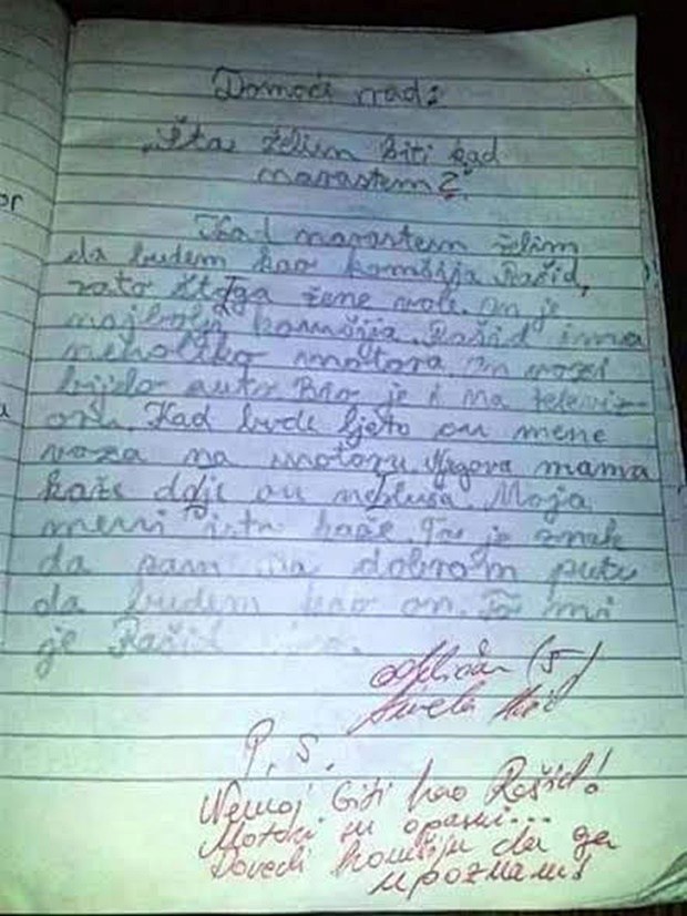 Sarajevski učenik napisao je zbog čega želi biti kao susjed Rašid, učiteljica napisala da ga želi upoznati