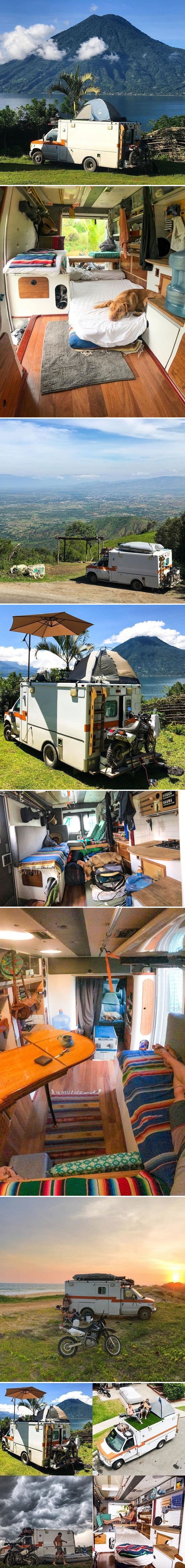 Muškarac je kupio staro vozilo hitne pomoći i pretvorio ga u svoj novi dom