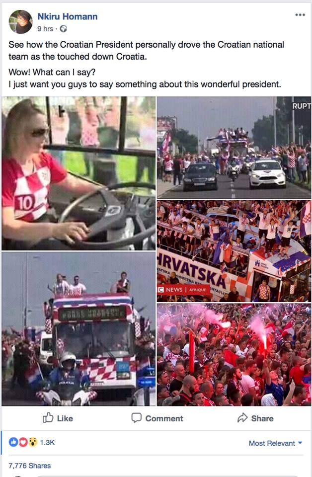 Kolinda vozila bus na dočeku Vatrenih? Zbog urnebesne pogreške stranci počeli hvaliti predsjednicu