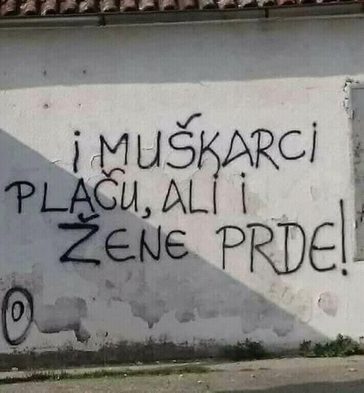 Brutalno iskreni grafit o muškarcima i ženama nasmijao prolaznike: "I muškarci plaču, ali..."
