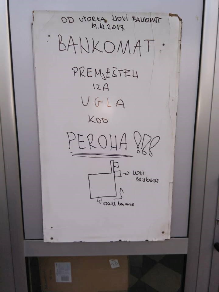 Ono kad ti u Hrvatskoj na profesionalan način pokušaju objasniti kamo su premjestili bankomat
