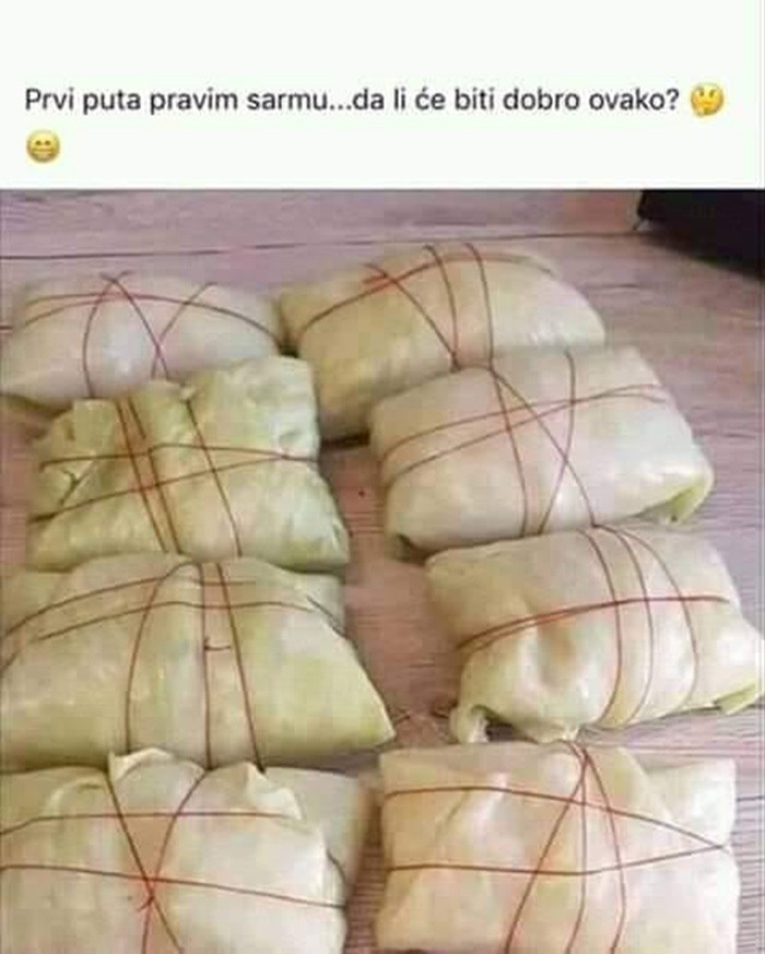 Mlada žena prvi put pravila sarmu pa na internetu pitala za mišljenje, izgledale su kao nešto sasvim drugo
