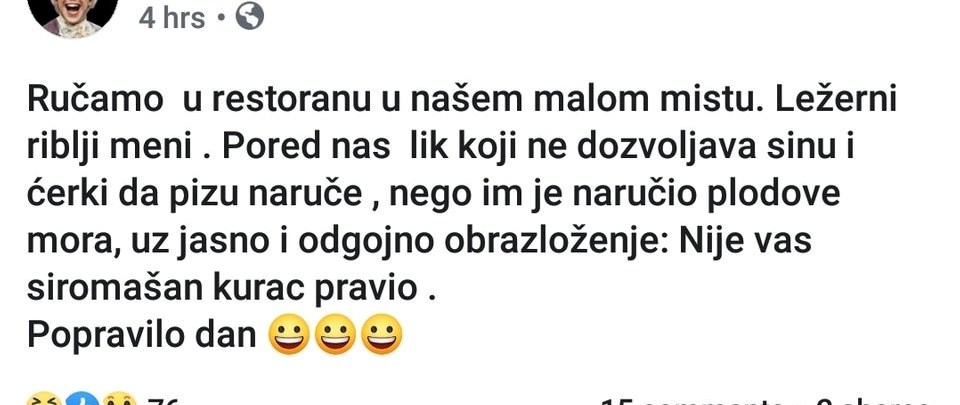 Čovjek na Facebooku ispričao svoje smiješno iskustvo iz restorana: Tata nije dozvolio djeci da naruče pizzu!