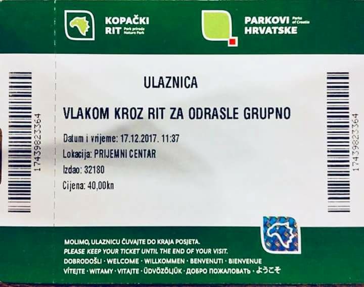 Nisu znali bi li se smijali ili plakali kad su vidjeli što piše na ulaznici za Kopački rit