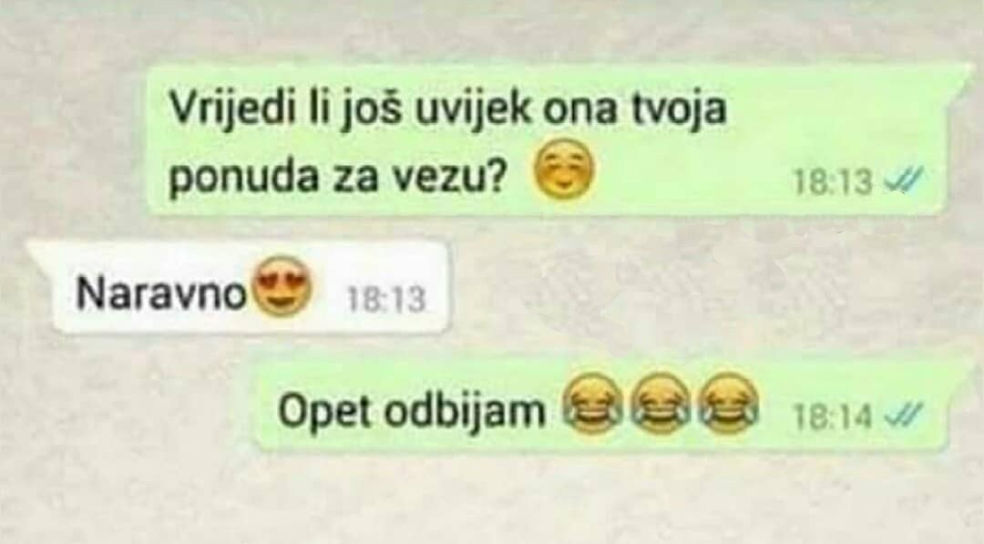 Dečko ju je pitao za vezu, ona mu se još jednom javila kako bi ga do kraja uništila