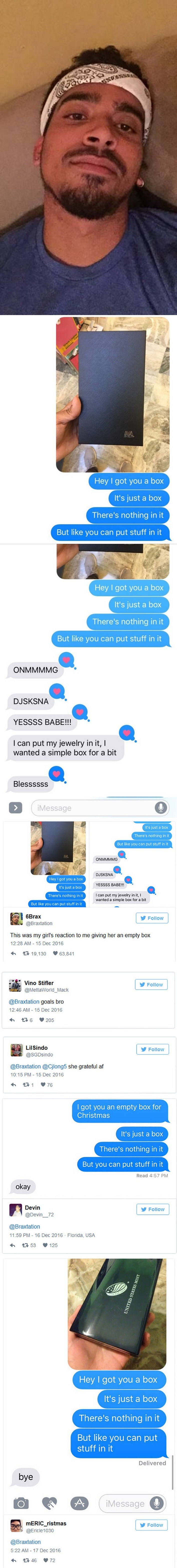 ŽENA REAKCIJOM ODUŠEVILA MUŽA Kako biste vi reagirali da dobijete ovakav poklon?