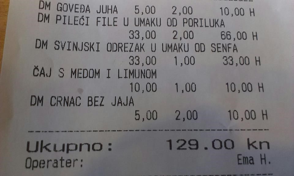 Nasmijali su se kad su vidjeli što piše na računu, znate li o čemu je zapravo riječ?