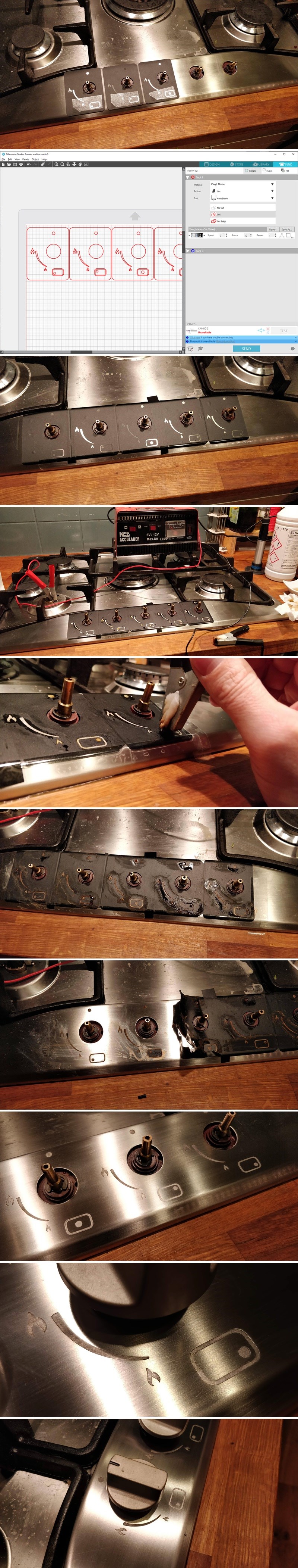 Imate izlizane oznake na štednjaku? Ovaj čovjek je uzeo bateriju, sol i riješio problem kao pravi majstor