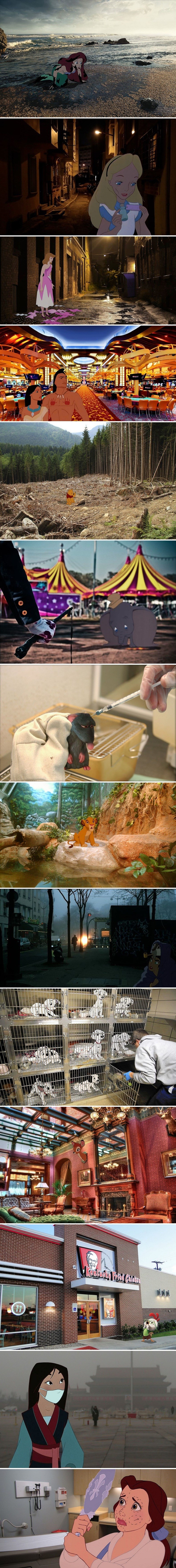 Brutalno iskrene slike pokazuju kako bi danas izgledao život likova iz poznatih crtića