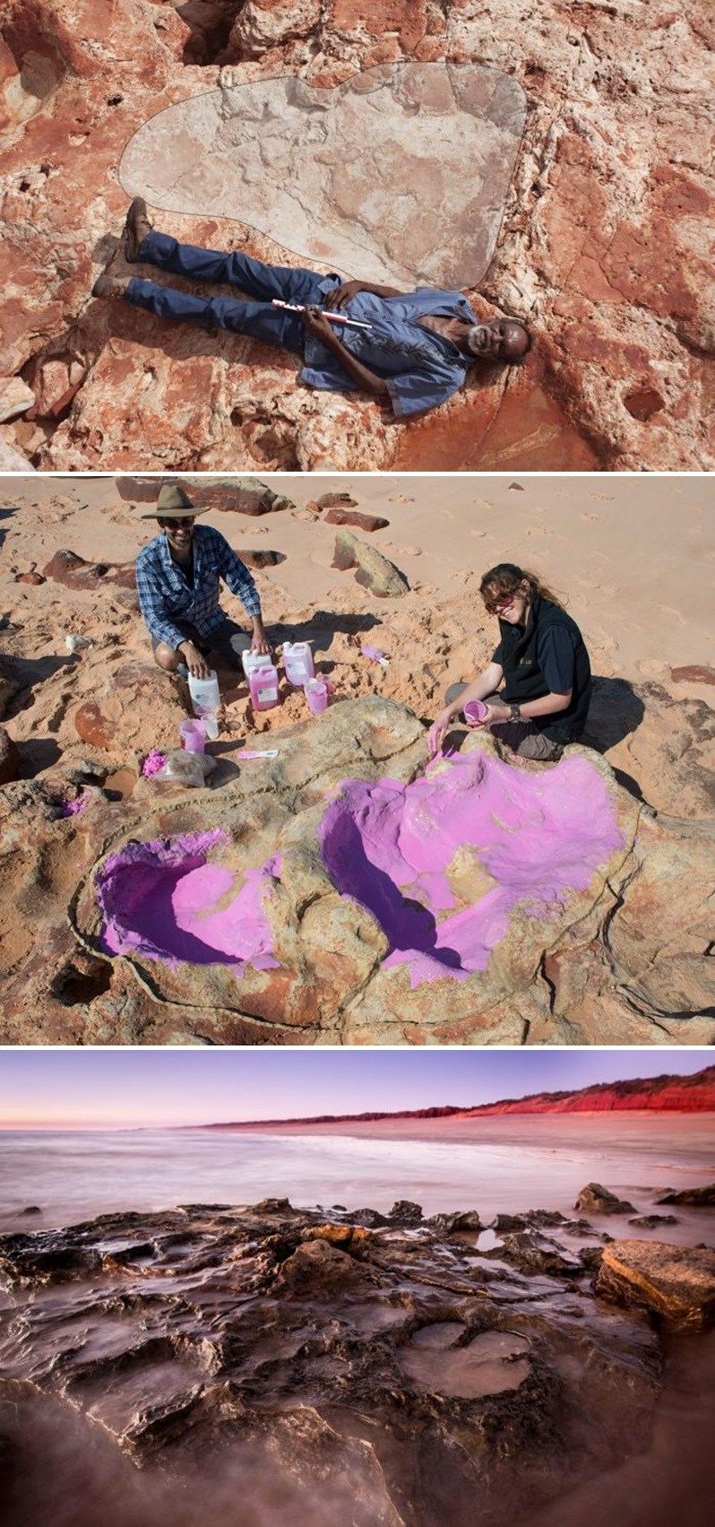 Čovjek je legao na stijene kako bi svijetu otkrio nešto fascinantno o povijesti Zemlje