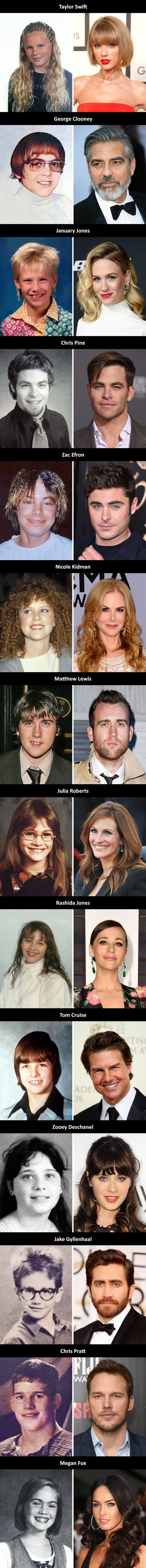 14 poznatih osoba kojima se izgled nakon puberteta potpuno promijenio