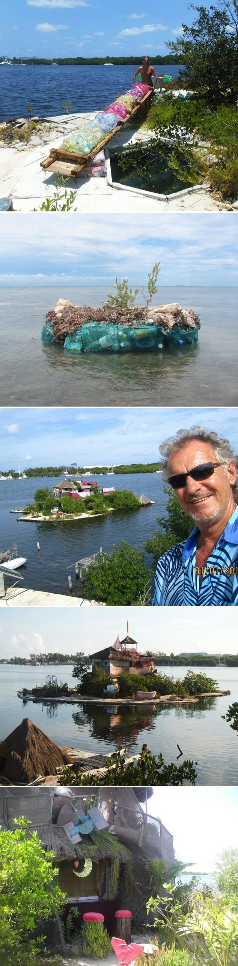 Muškarac je od 100 000 plastičnih boca napravio plutajući otočić i svijetu poslao važnu poruku