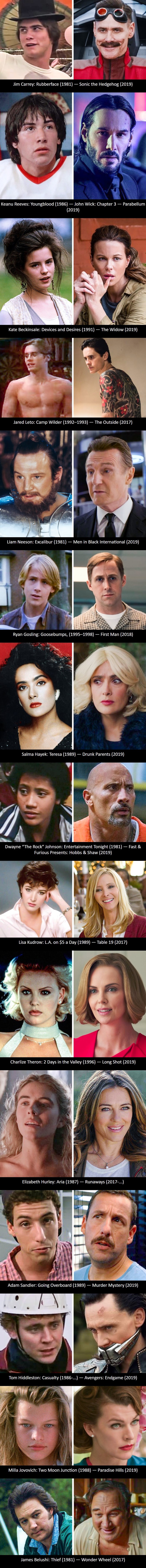 Pogledajte kako su se glumci promijenili od svoje prve velike uloge do one najnovije