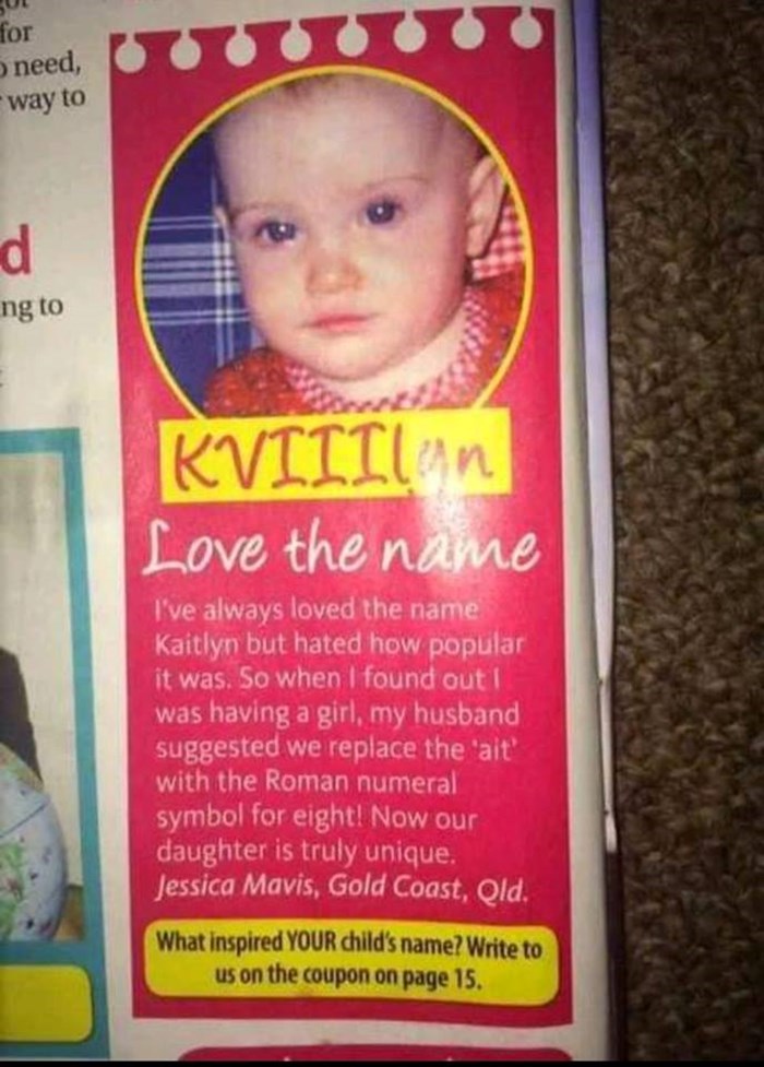 Roditelji su djetetu htjeli dati unikatno ime, javnost ne može vjerovati kakvu su glupost napravili