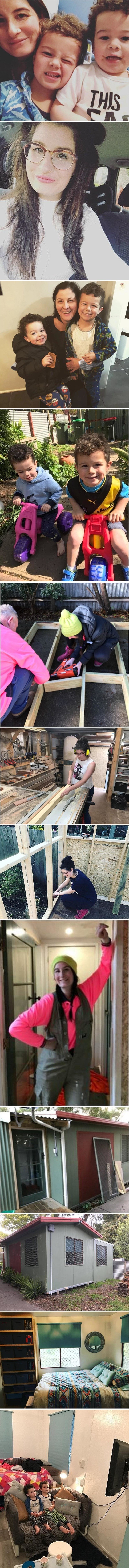 Samohrana majka se našla u teškoj situaciji pa je sama sagradila dom za svoju malu obitelj