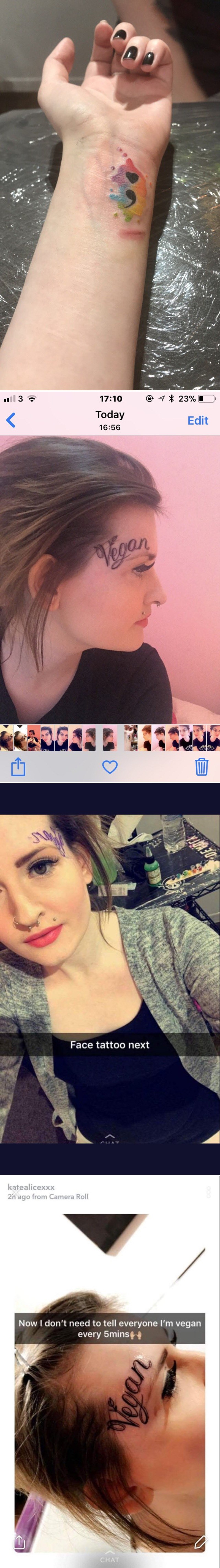 Promjena prehrane nije joj bila dovoljna, pogledajte što je sebi ova djevojka istetovirala na lice