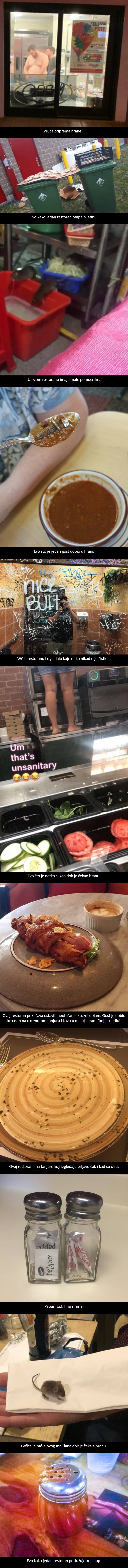 Ovi restorani definitivno nisu dobro mjesto za uživanje u hrani, pogledajte što su gosti slikali