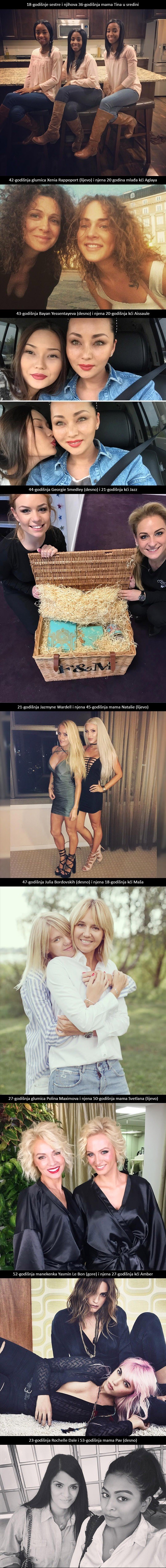 Devet prekrasnih mladolikih mama koje ne izgledaju starije od svojih kćeri