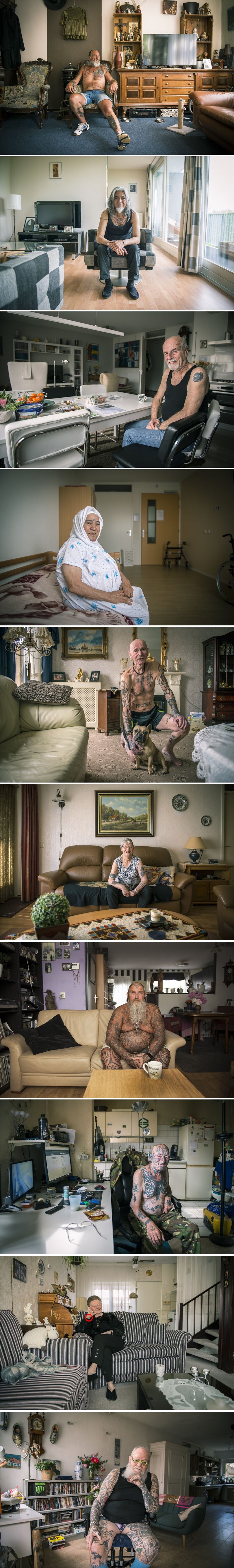 Fotograf je slikao "cool starce" koji su svima dokazali da za tetoviranje nikad nije prekasno