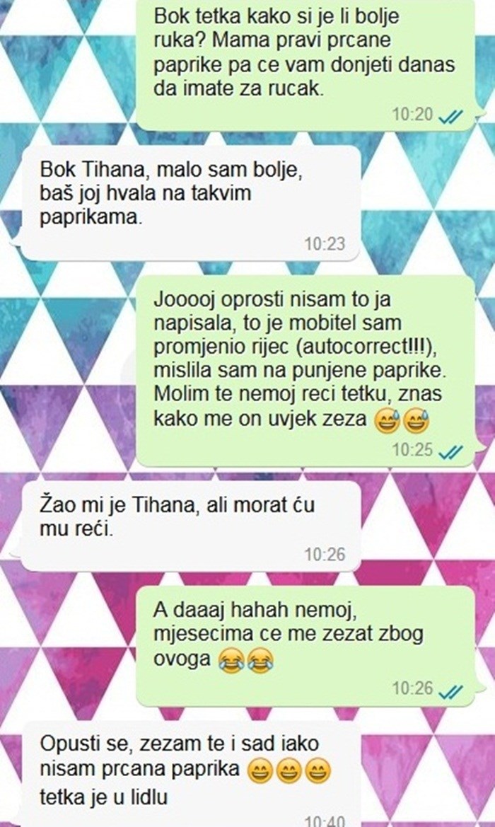 Djevojka je napravila urnebesnu grešku u poruci, tetak je to odmah znao iskoristiti