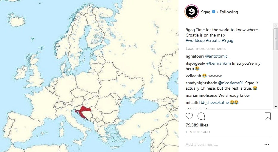 9GAG o uspjehu nogometaša: "Vrijeme je da svijet sazna gdje se na karti nalazi Hrvatska"
