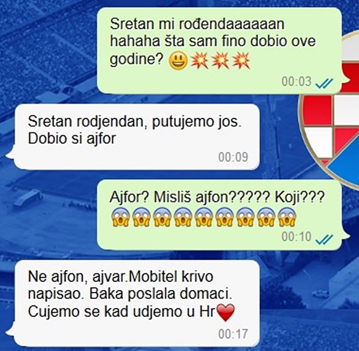 Mamu je odmah pitao što je dobio za rođendan, na kraju nije bi siguran treba li plakati od sreće, tuge ili smijeha