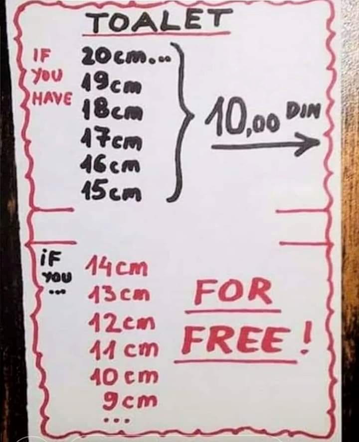 Javni WC koji na ulazu nasmije svakog muškarca: Pogledajte kako naplaćuju korištenje zahoda