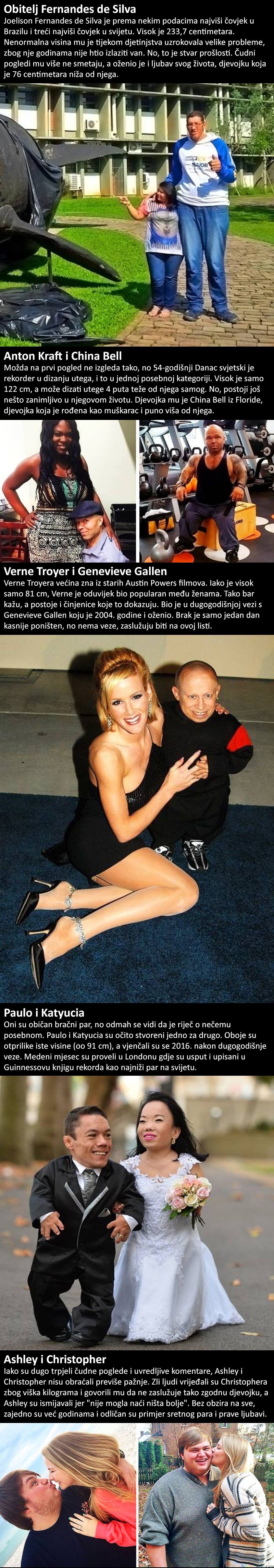 5 nesvakidašnjih parova koji su bez obzira na sve probleme završili skupa