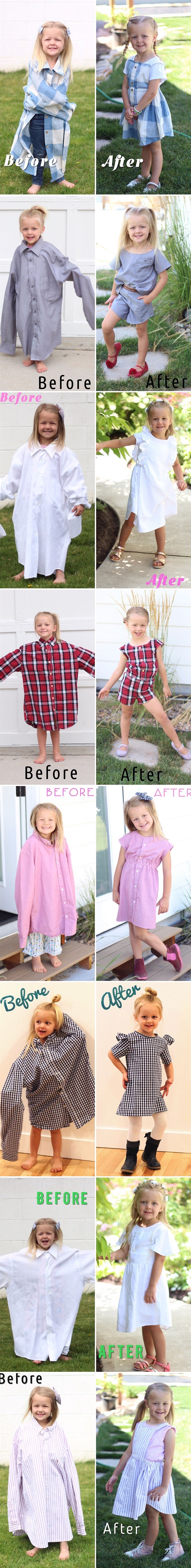 Uzela je muževe stare košulje i od njih napravila preslatke haljinice za njihovu kćer