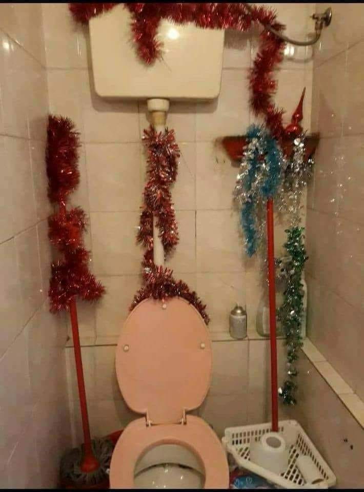 Božićni ugođaj u WC-u: Neki će reći da je ova obitelj pretjerala s božićnim dekoracijama