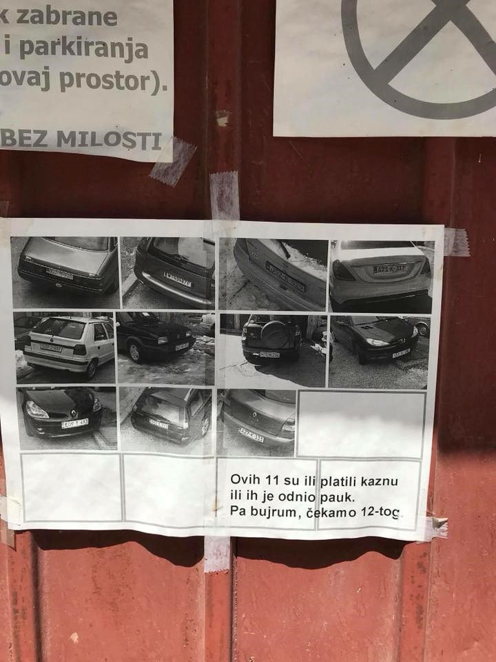 PARKIRAJ AKO SMIJEŠ Čovjek ostavio slike kao dokaz da nije pametno parkirati njegovom mjestu