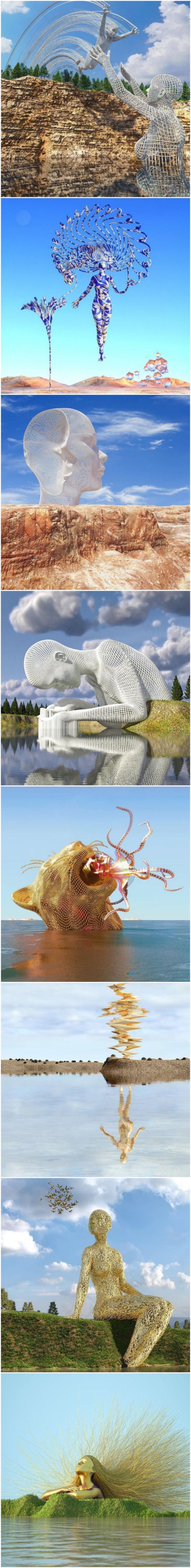 Neće vam biti u jasno u što gledate - ove skulpture prkose zakonima fizike