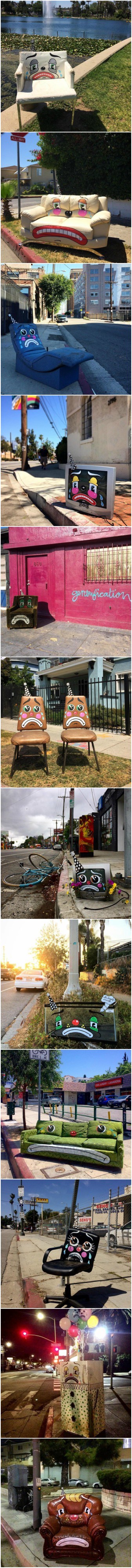 Umjetnik prikazao bol odbačenog namještaja