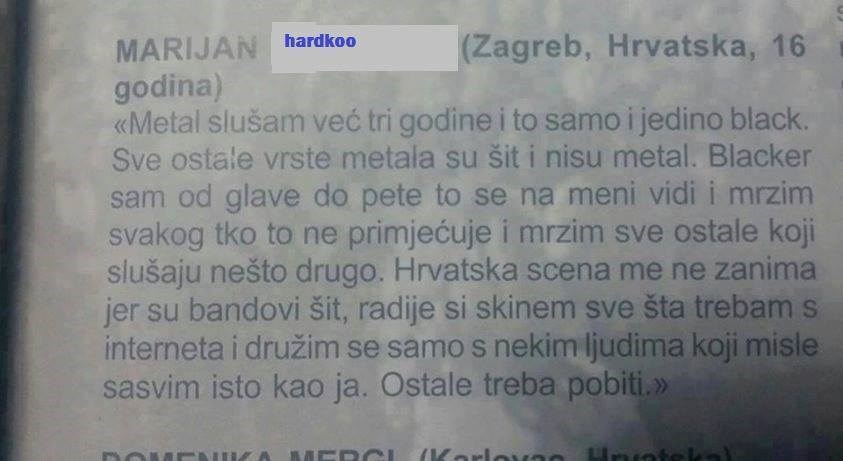 Ovaj mladić ima egzaktno mišljenje o domaćoj glazbi