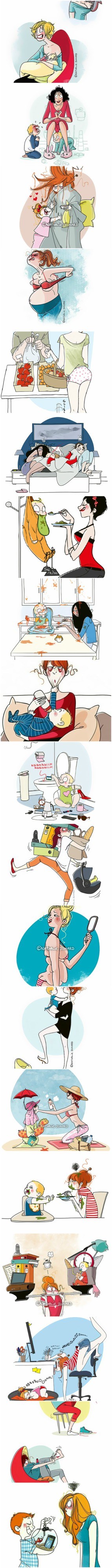 Ovo su iskrene ilustracije o tome kako je mamama s djecom