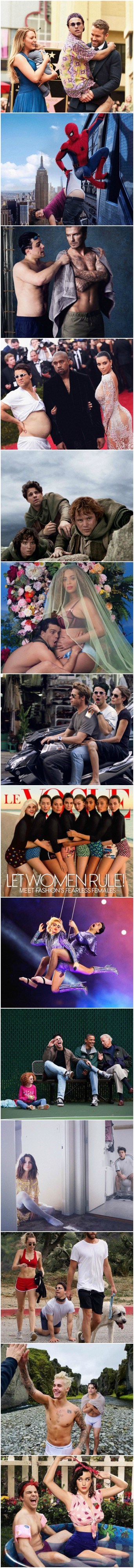 Lik se ubacuje na fotografije poznatih i slavnih i to ispada urnebesno