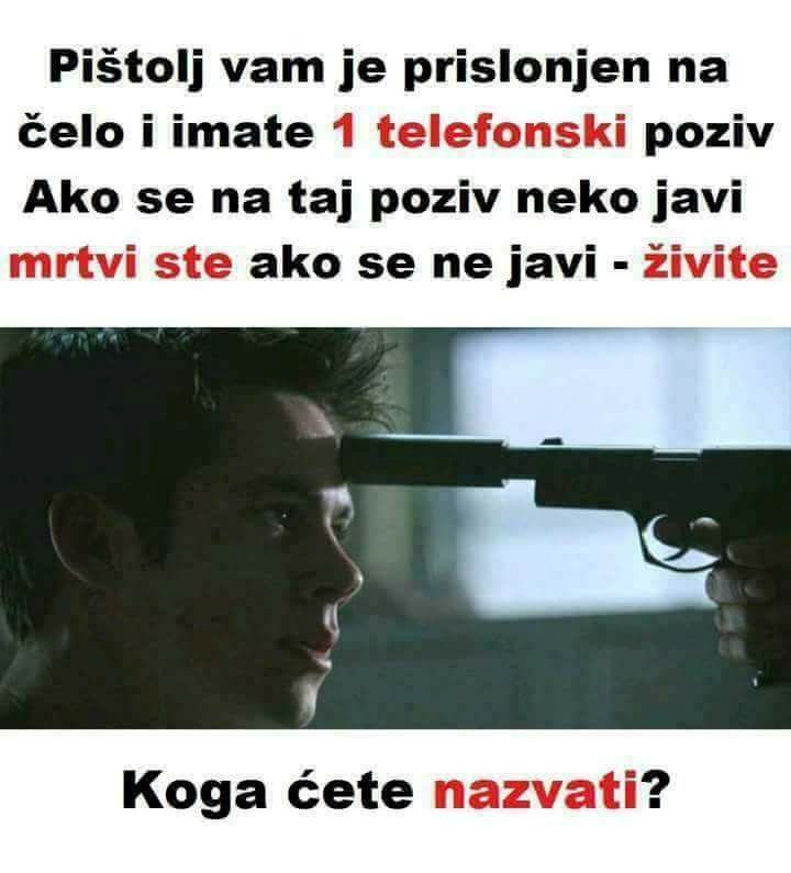 Možete li dati odgovor na ovo komplicirano pitanje?