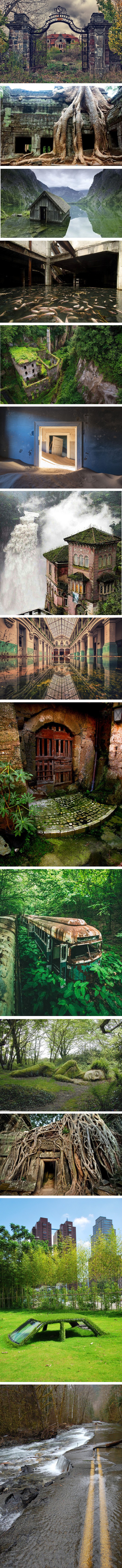 Ovo su dokazi da je priroda jača od svega i da od napuštenih mjesta može napraviti umjetnička djela