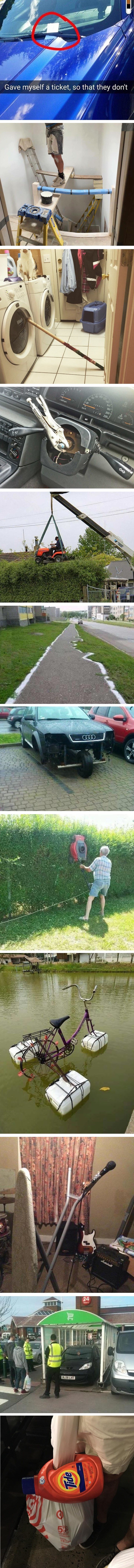 Ovi ljudi pronašli su čudna i smiješna rješenja za svoje probleme 