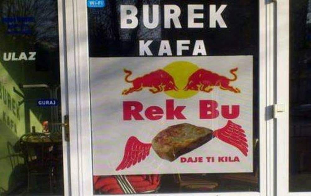 Na ulazu u buregdžinicu stoji smiješni natpis koji obraduje svakog kupca