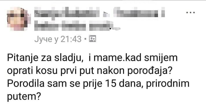 Nakon poroda, postavila je pitanje drugim majkama i dobro ih nasmijala 
