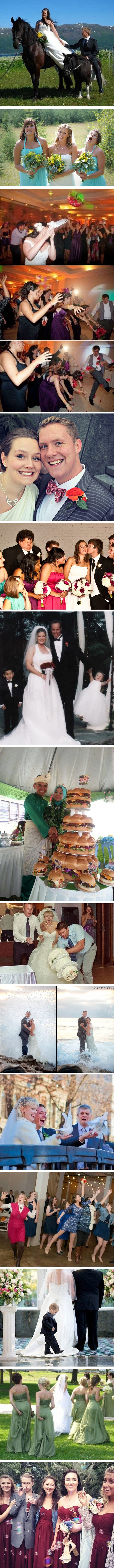 Čudne i smiješne fotografije koje prikazuju drugu stranu vjenčanja