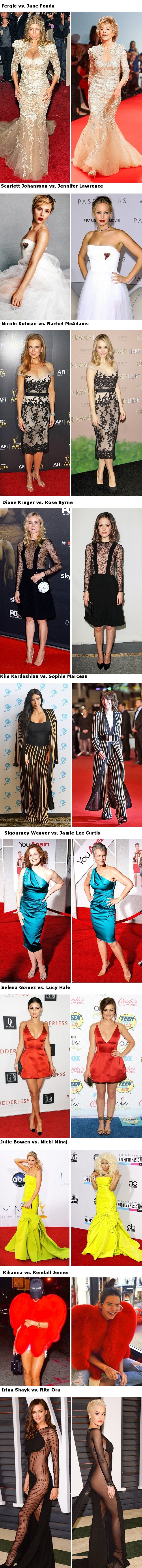 Ove poznate žene nosile su iste odjevne predmete. Kome bolje stoje?