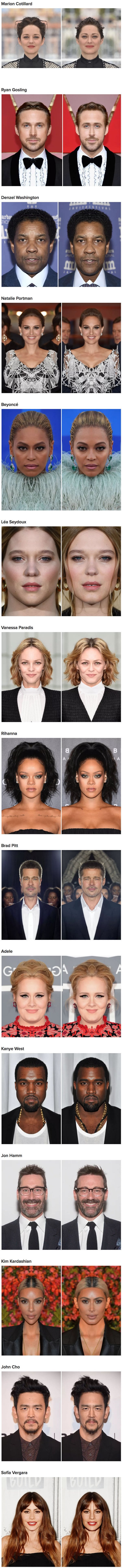 Ovako bi slavni ljudi izgledali kada bi im lica bila potpuno simetrična