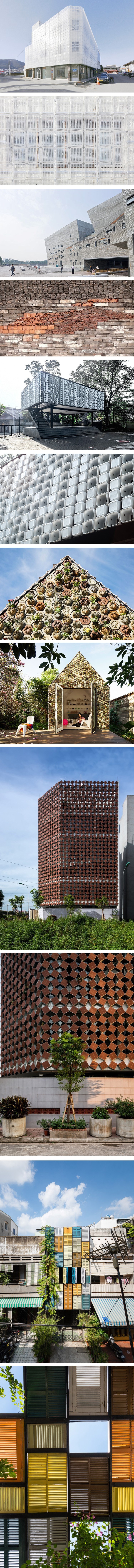 Neobične fasade koje su zapravo napravljene od smeća i starog materijala 