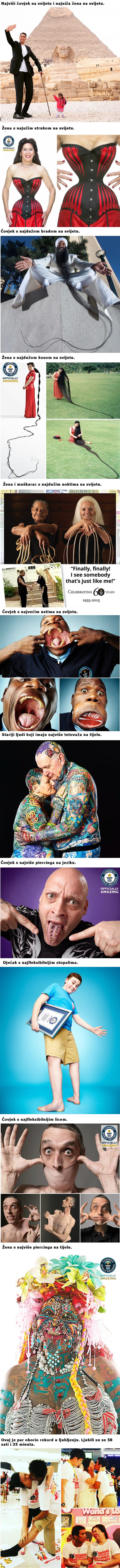 Ušli su u Guinnessovu knjigu rekorda zbog svojih čudnovatih izgleda i sposobnosti