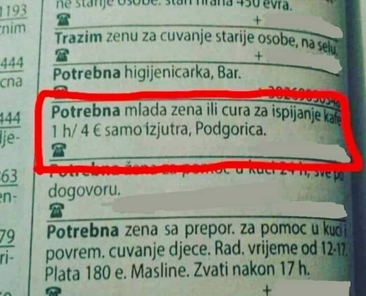 U oglasu se našla ponuda iz snova koju će rijetko koja žena odbiti