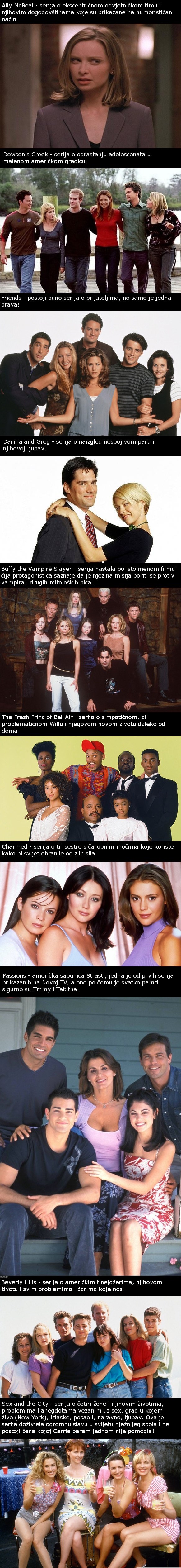 Popularne serije devedesetih godina koje će vas vratiti u neka druga vremena